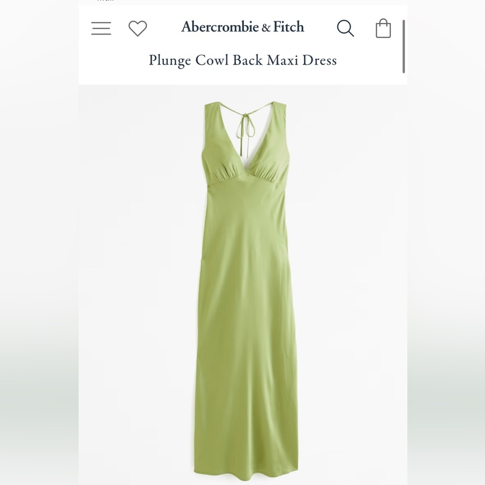 Abercrombie Plunge Cowl Back Dress